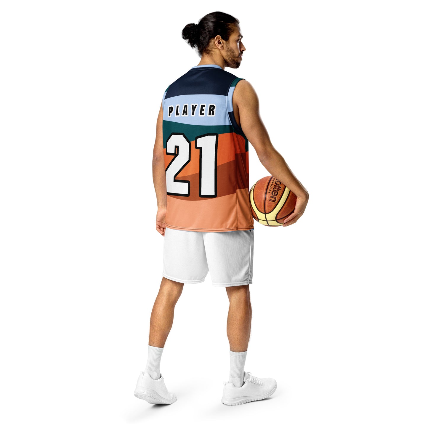 Personalised Recycled unisex basketball jersey