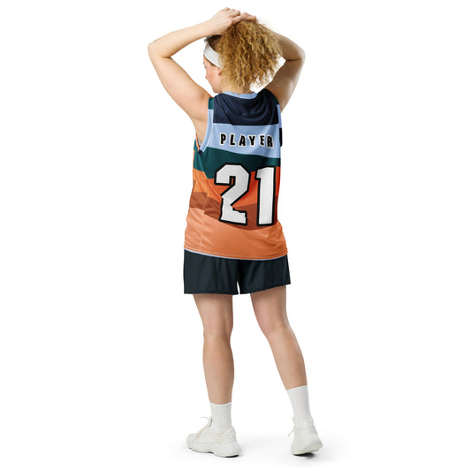 Personalised Recycled unisex basketball jersey
