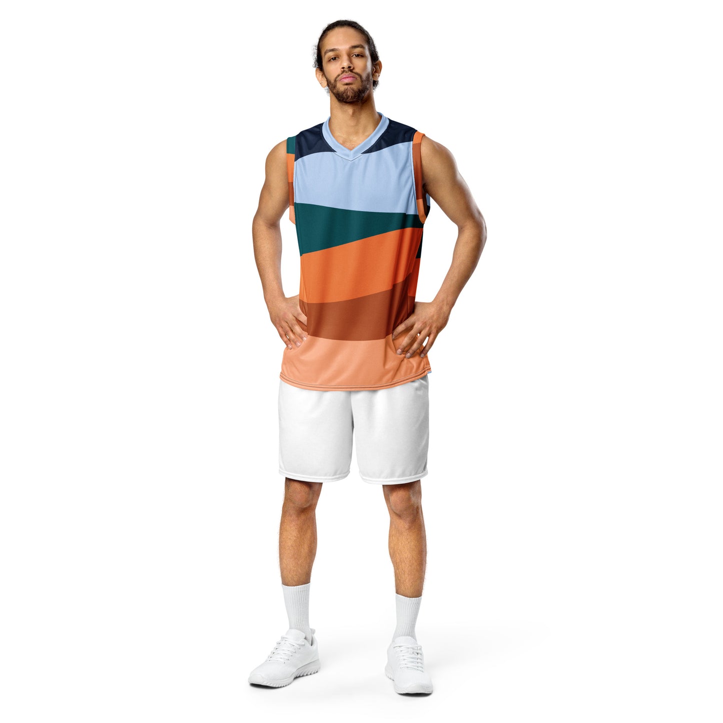 Personalised Recycled unisex basketball jersey