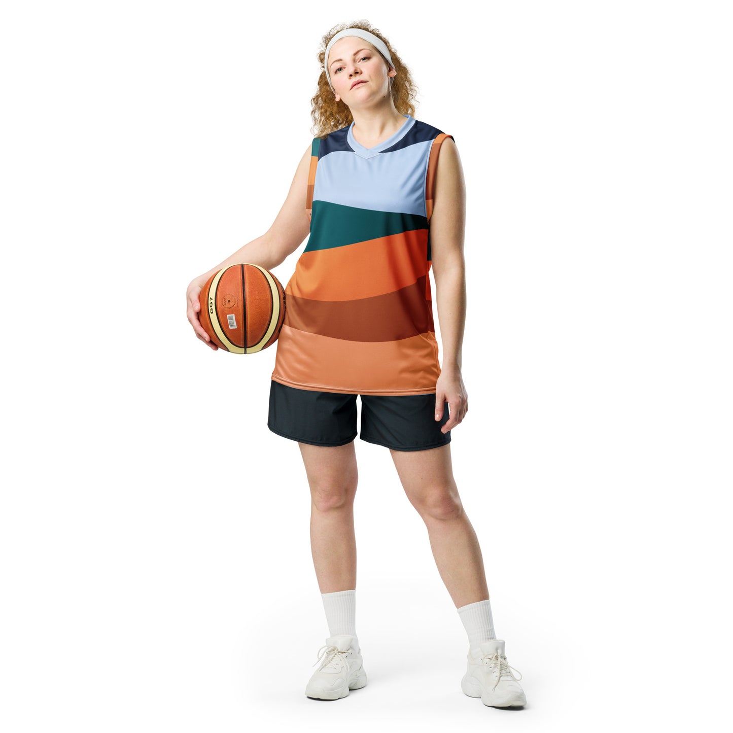 Personalised Recycled unisex basketball jersey