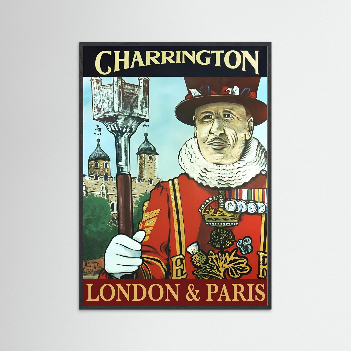 London & Paris Pub sign print by Roger Cane
