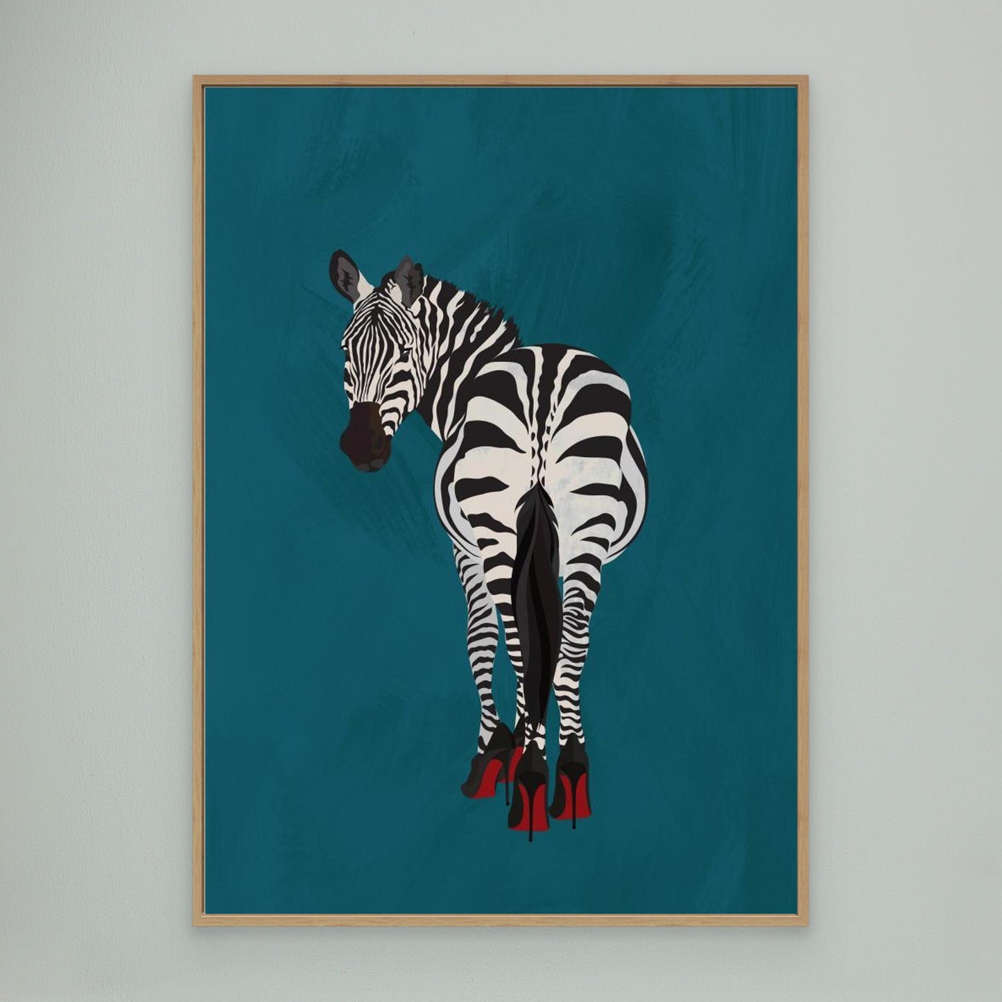 Zebra heels by Sarah Manovski