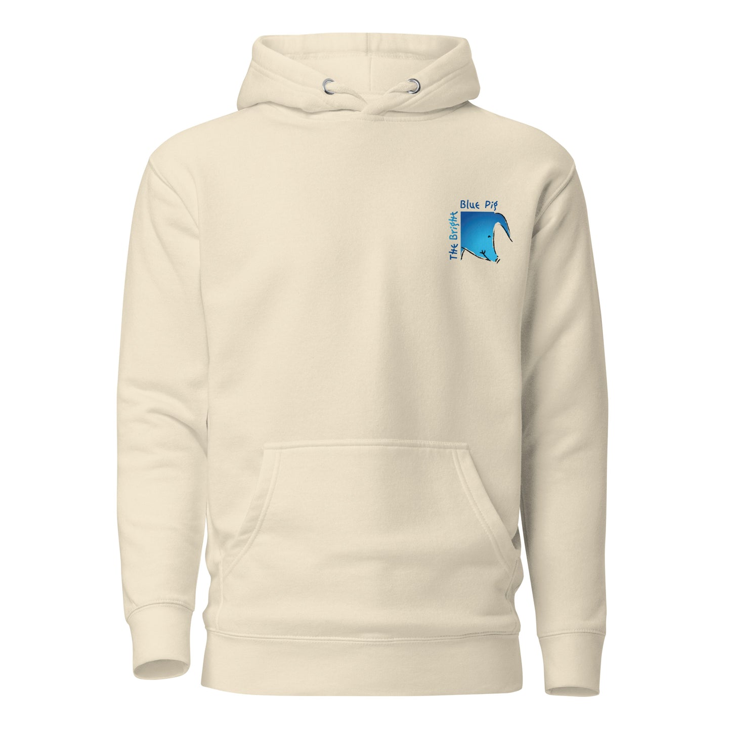 The Bright Blue Pig Unisex Hoodie
