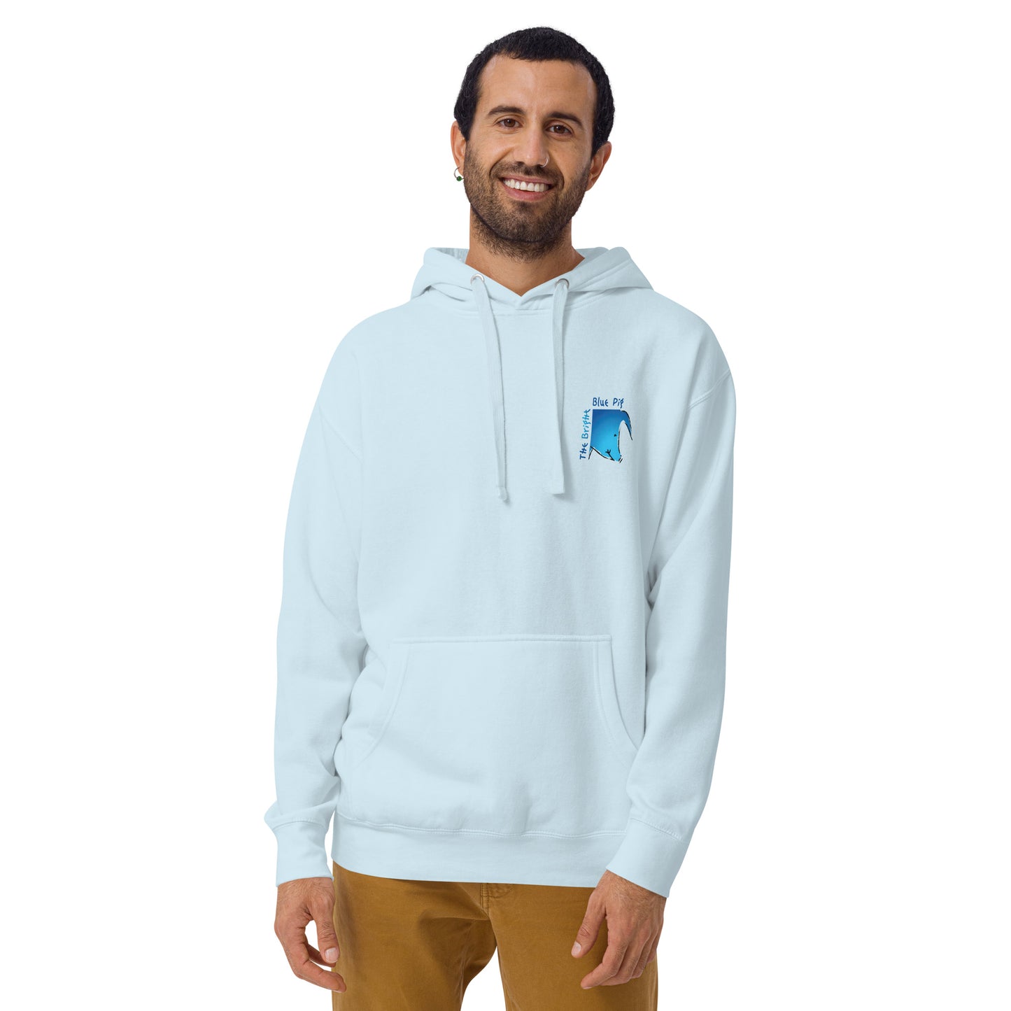 The Bright Blue Pig Unisex Hoodie