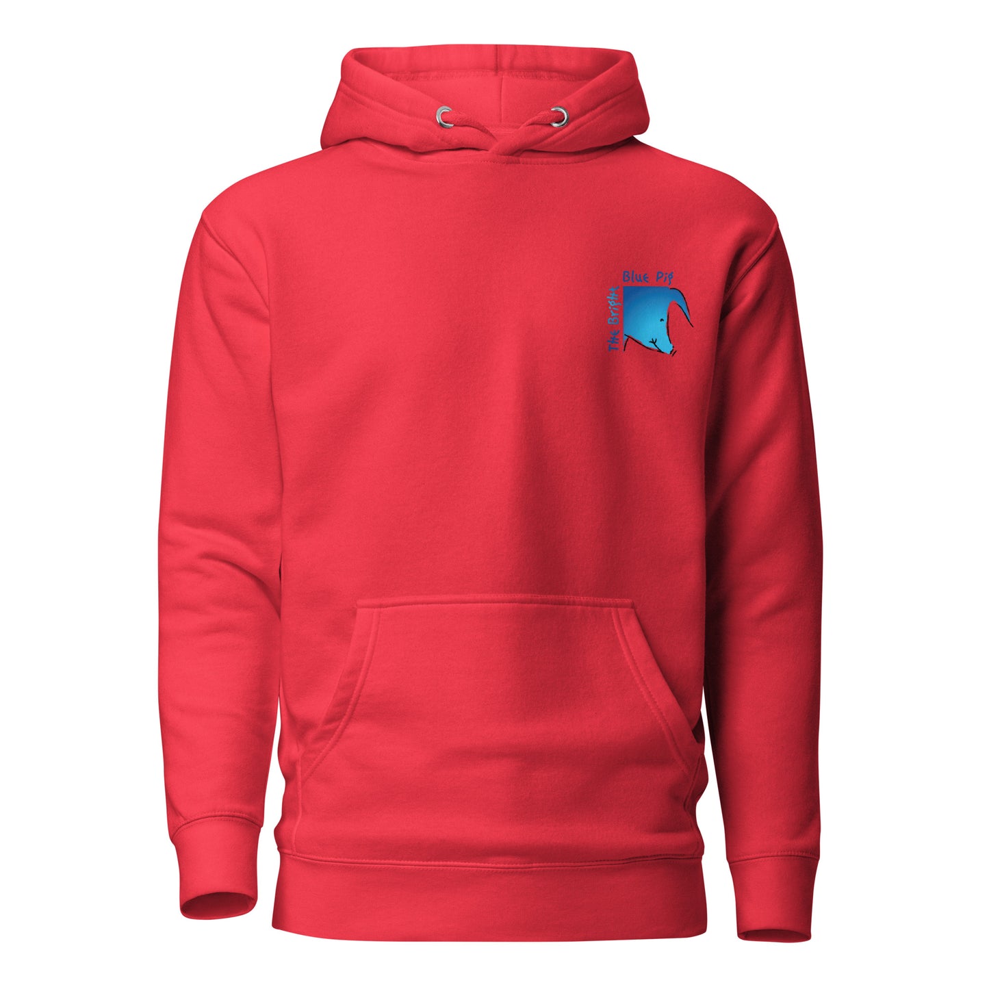 The Bright Blue Pig Unisex Hoodie