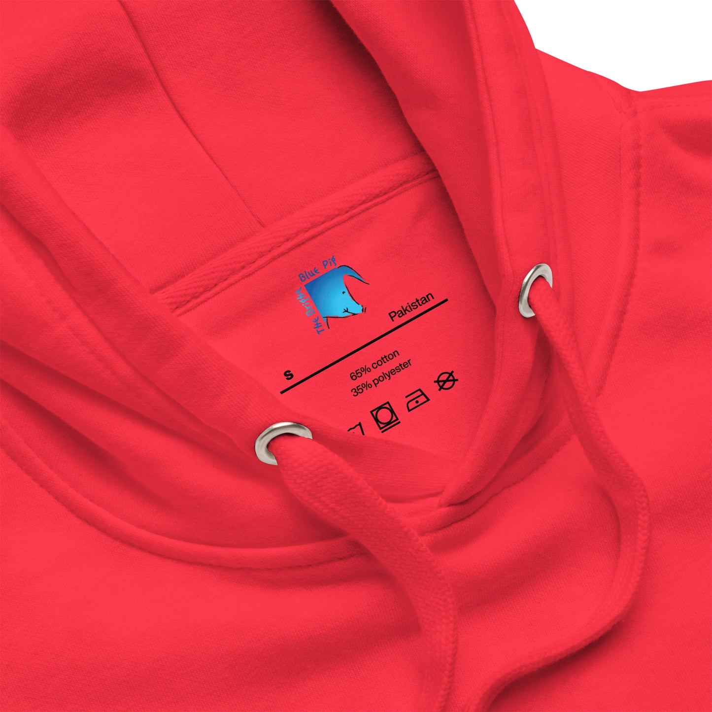 The Bright Blue Pig Unisex Hoodie