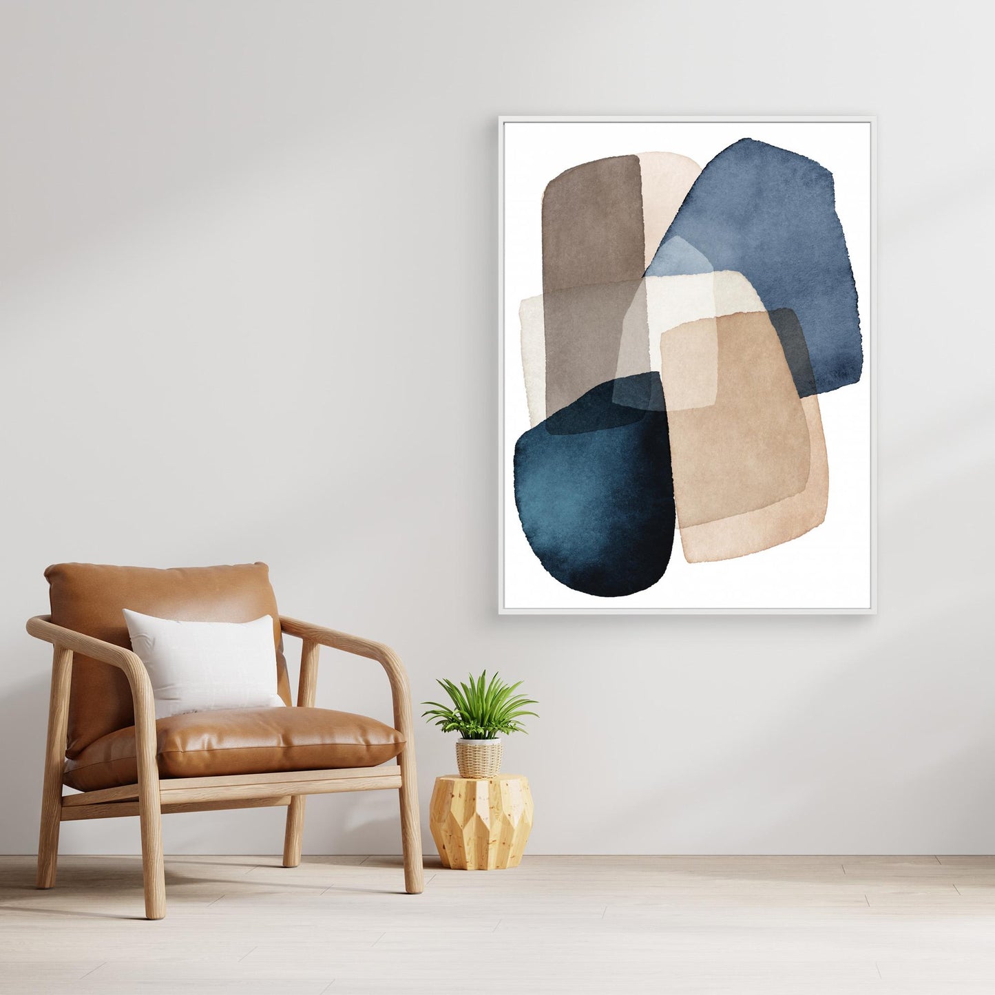 Blue Brown Blocks by Kathrin Pienaar