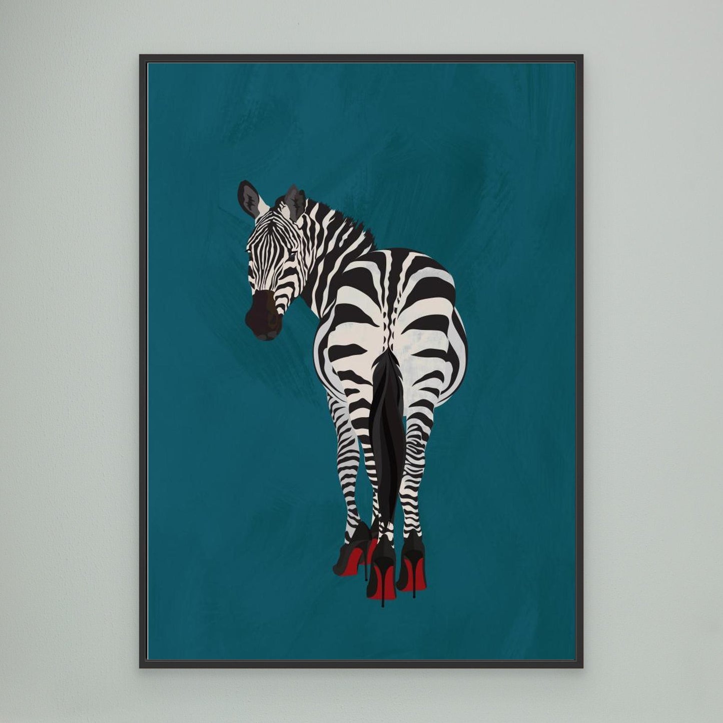 Zebra heels by Sarah Manovski