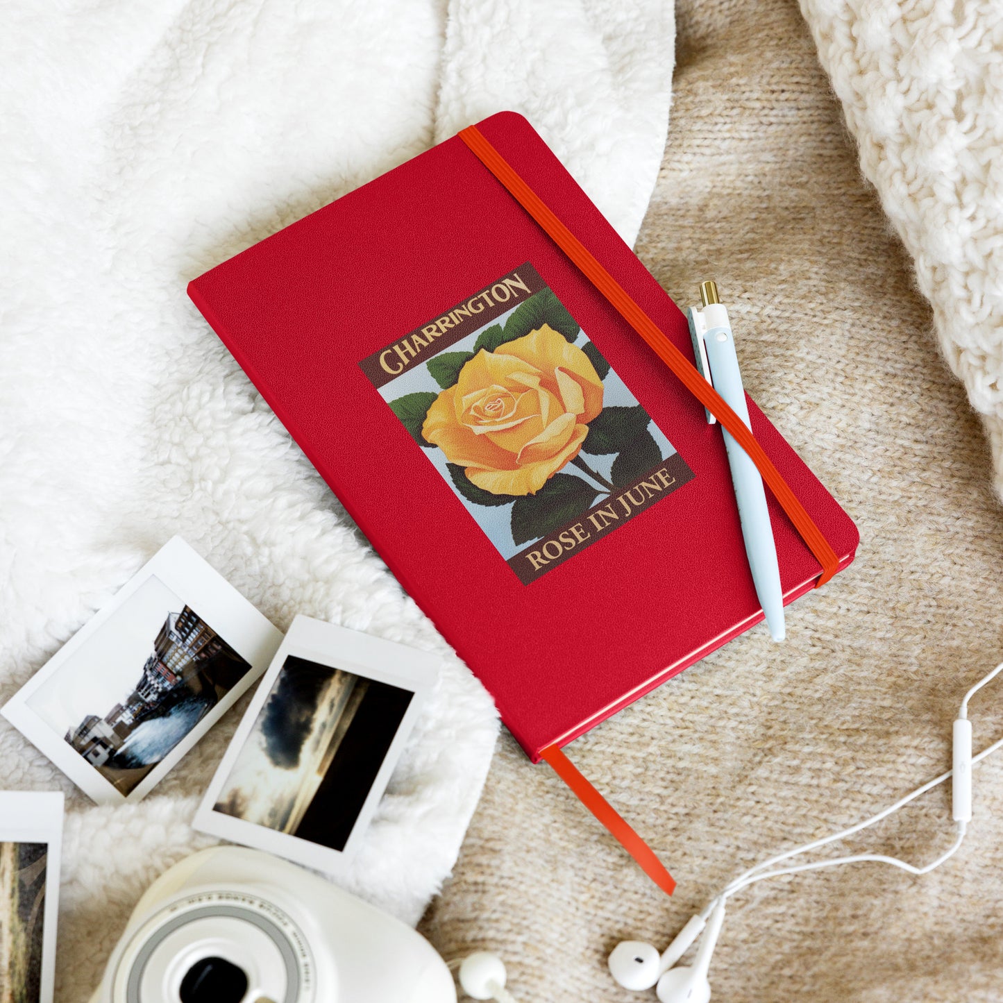 Rose in June Hardcover bound notebook