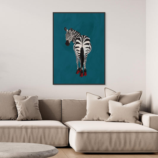 Zebra heels by Sarah Manovski