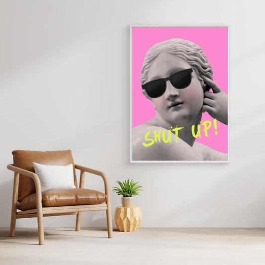 Shutuppinkyellow Ratioiso by Grace Digital Art Co