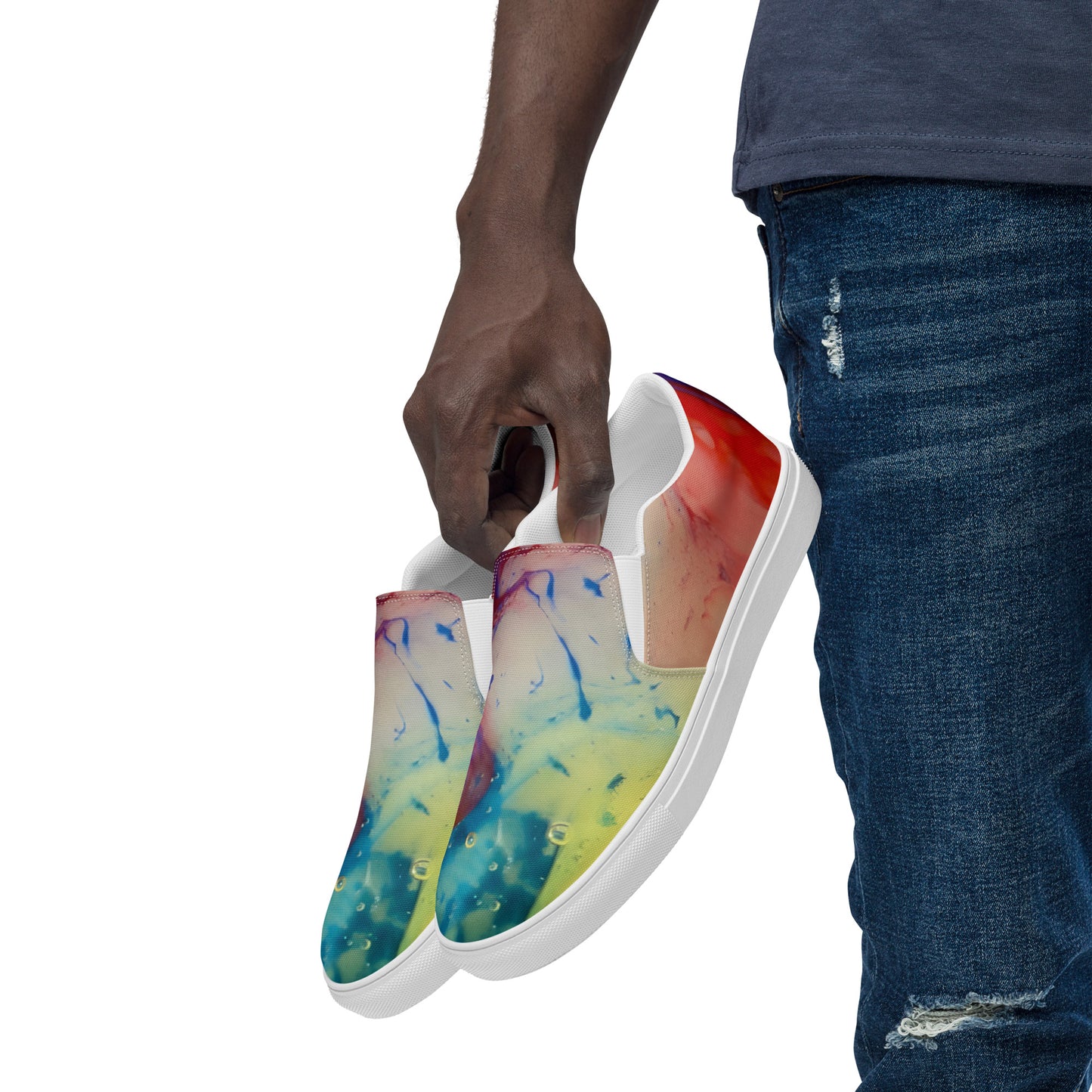 Fluidity 9759 Mens slip-on canvas shoes