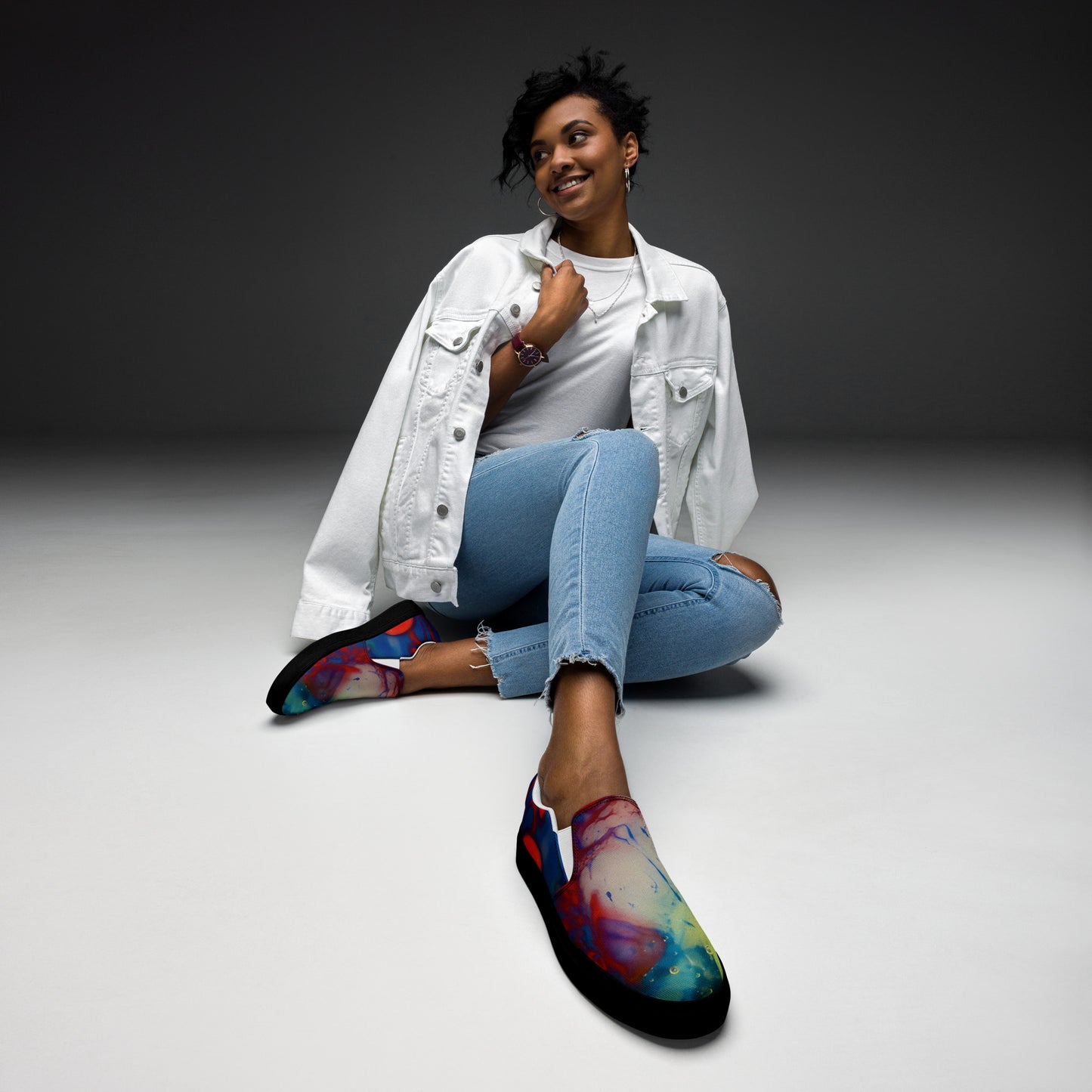 Fluidity 9759 Women’s slip-on canvas shoes