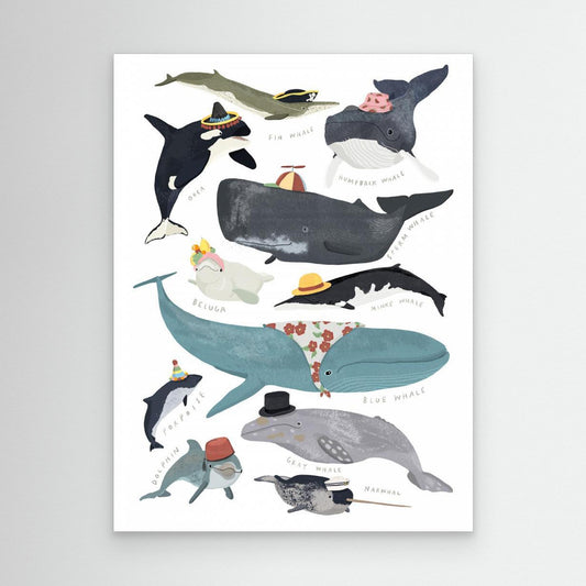 Whales In Hats by Hanna Melin