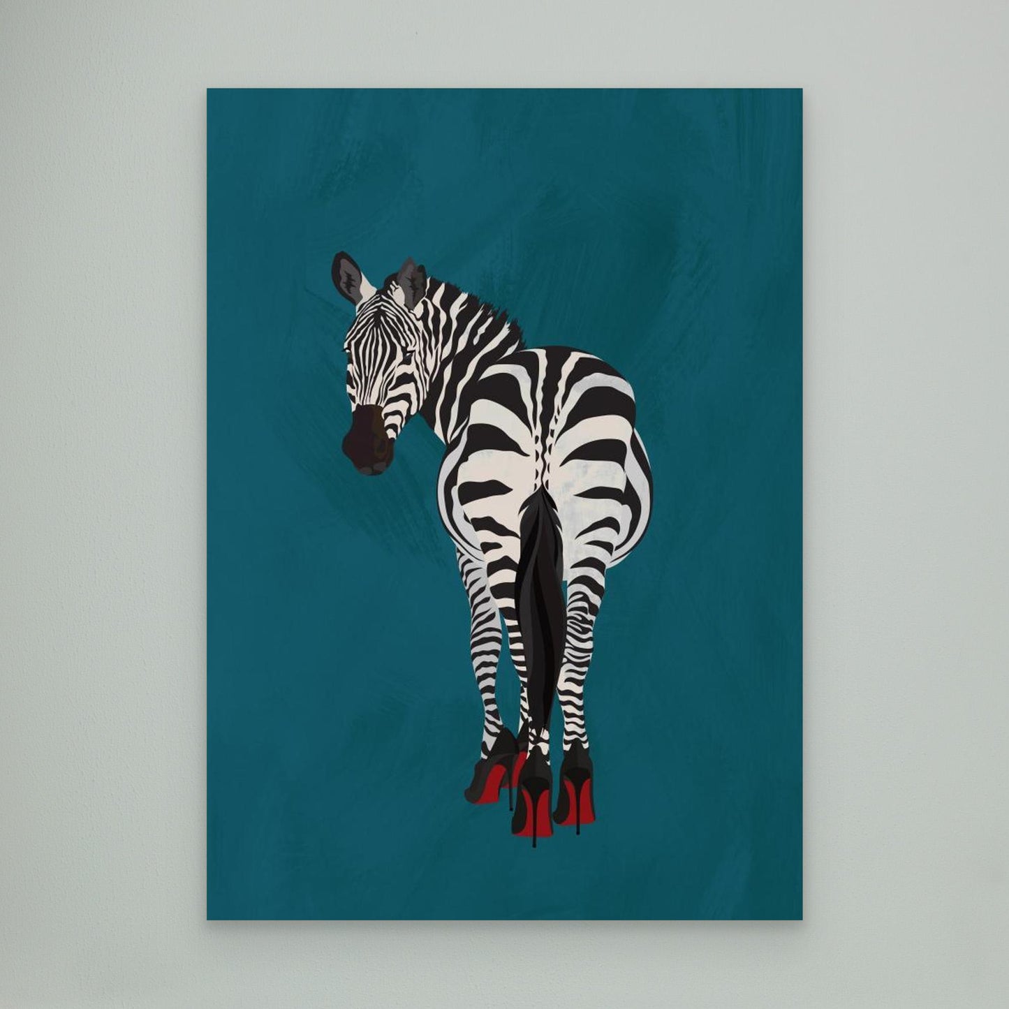 Zebra heels by Sarah Manovski