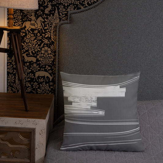 Premium Cushion Lines on Grey