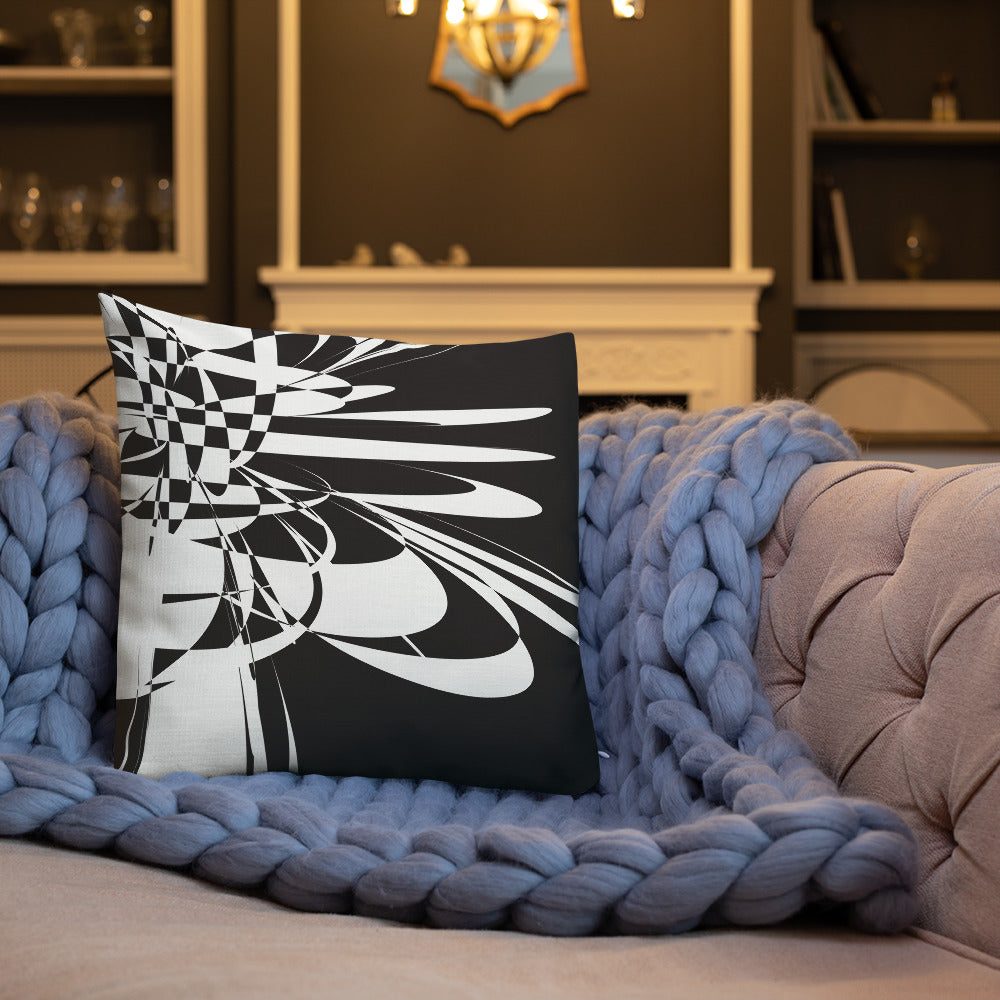 Premium Cushion Black & White focal point 1