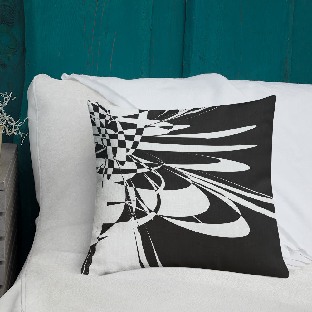 Premium Cushion Black & White focal point 1