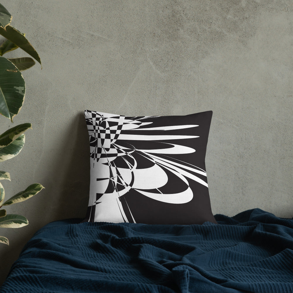 Premium Cushion Black & White focal point 1