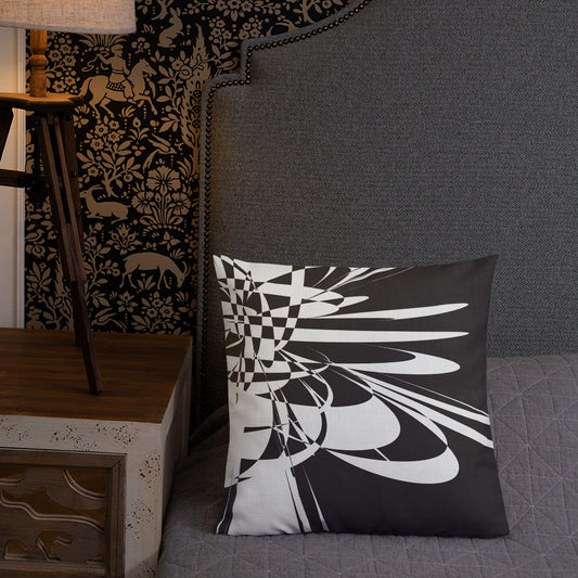 Premium Cushion Black & White focal point 1