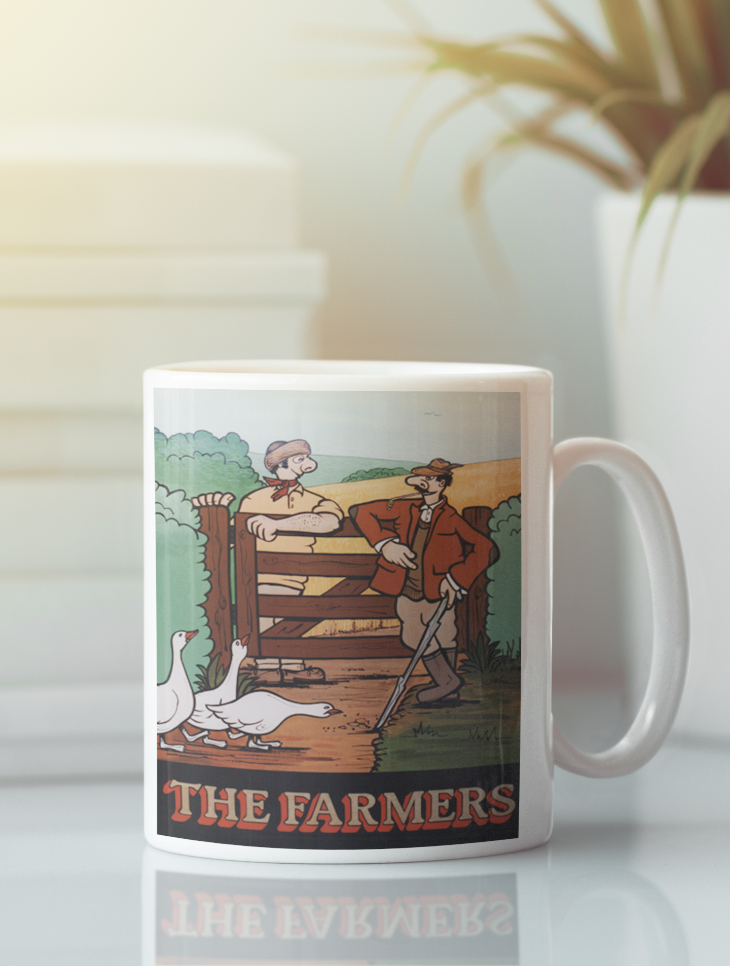 The Farmers White Glossy Mug