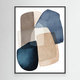 Blue Brown Blocks by Kathrin Pienaar