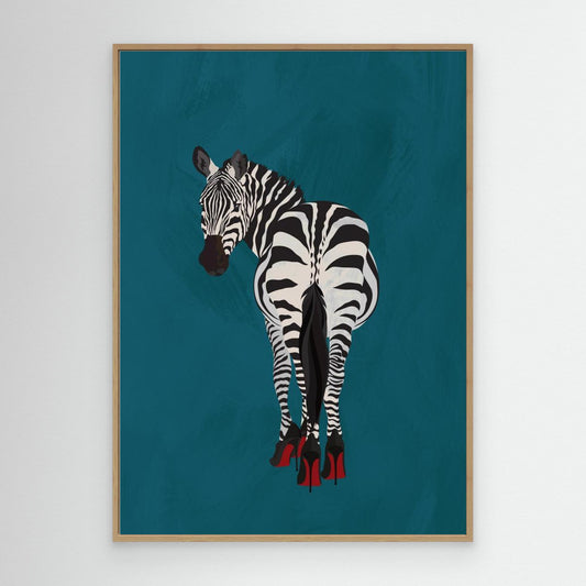 Zebra heels by Sarah Manovski