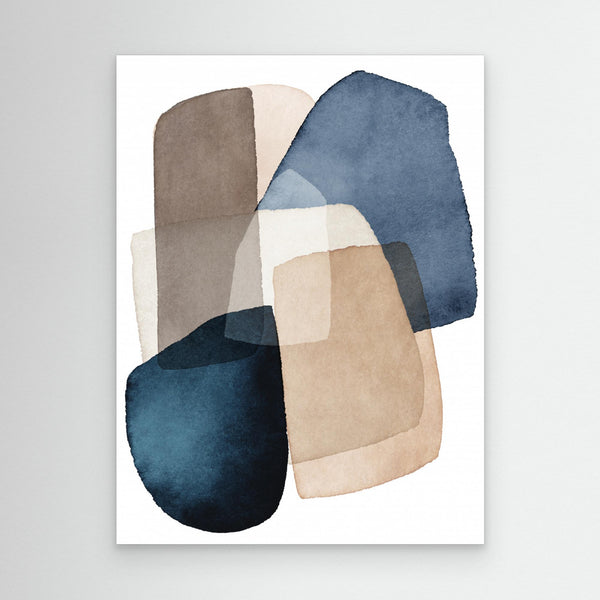 Blue Brown Blocks by Kathrin Pienaar