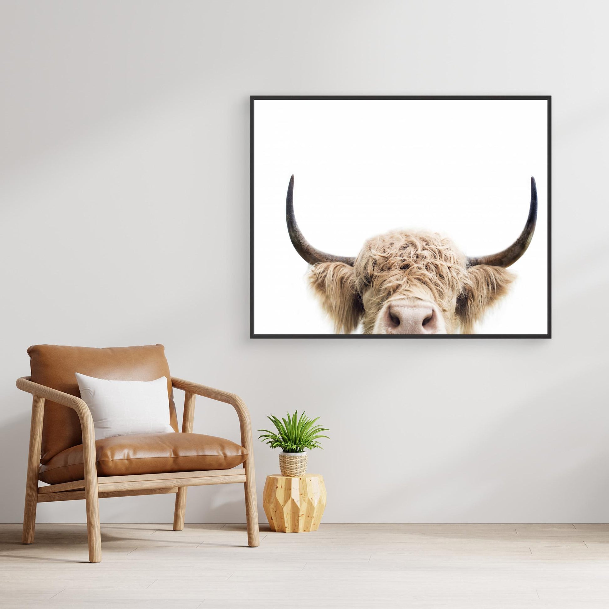 Peeking Cow by Kathrin Pienaar