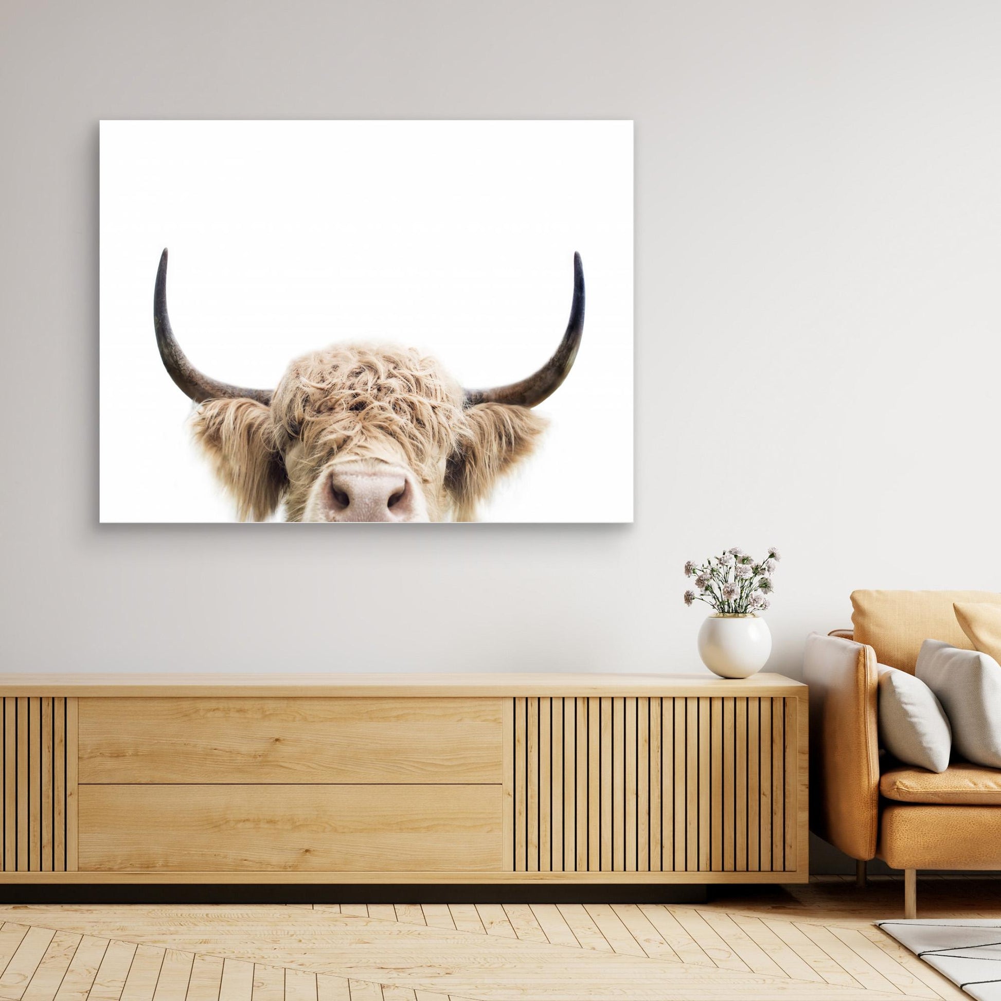 Peeking Cow by Kathrin Pienaar