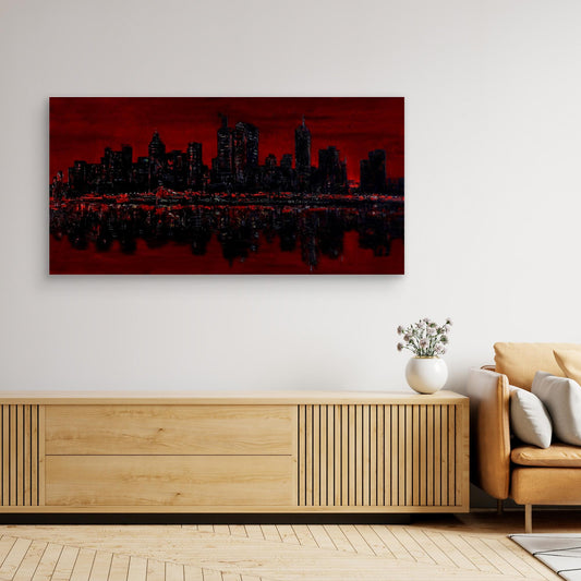 Crimson Skyline by Roger Cane