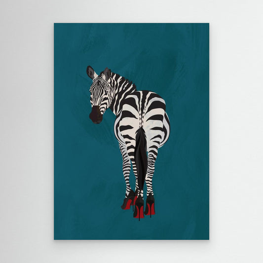 Zebra heels by Sarah Manovski