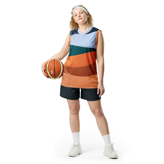 Personalised Recycled unisex basketball jersey