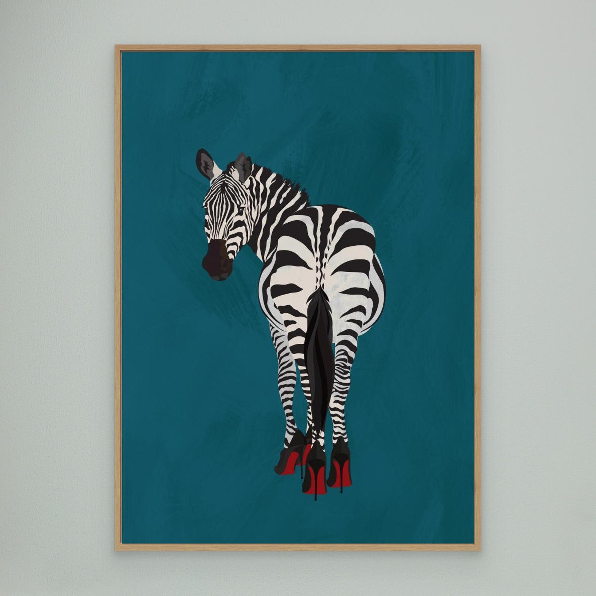 Zebra heels by Sarah Manovski