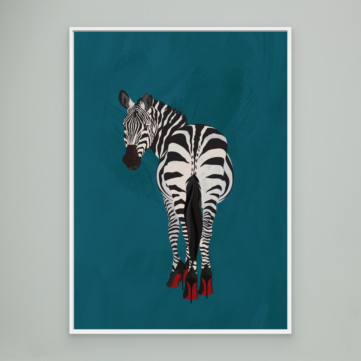 Zebra heels by Sarah Manovski
