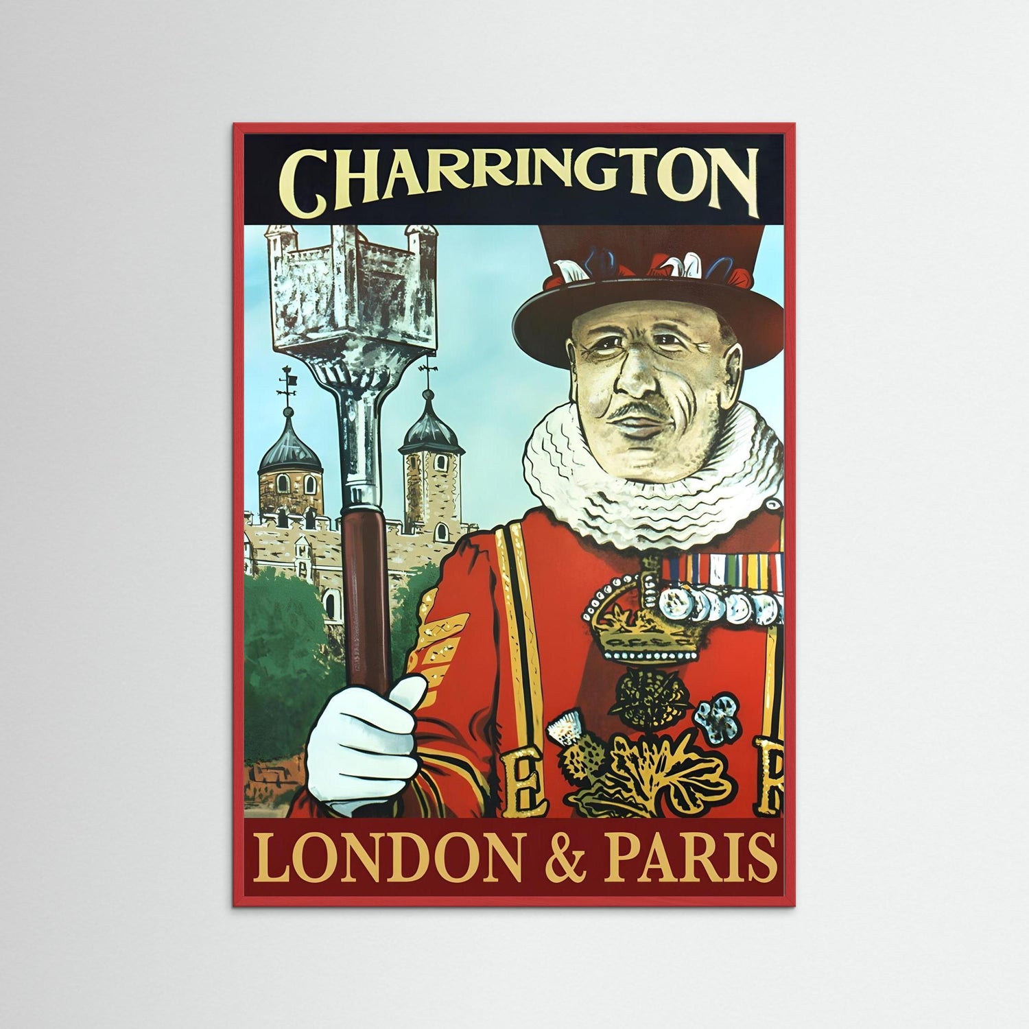 London & Paris Pub sign print by Roger Cane