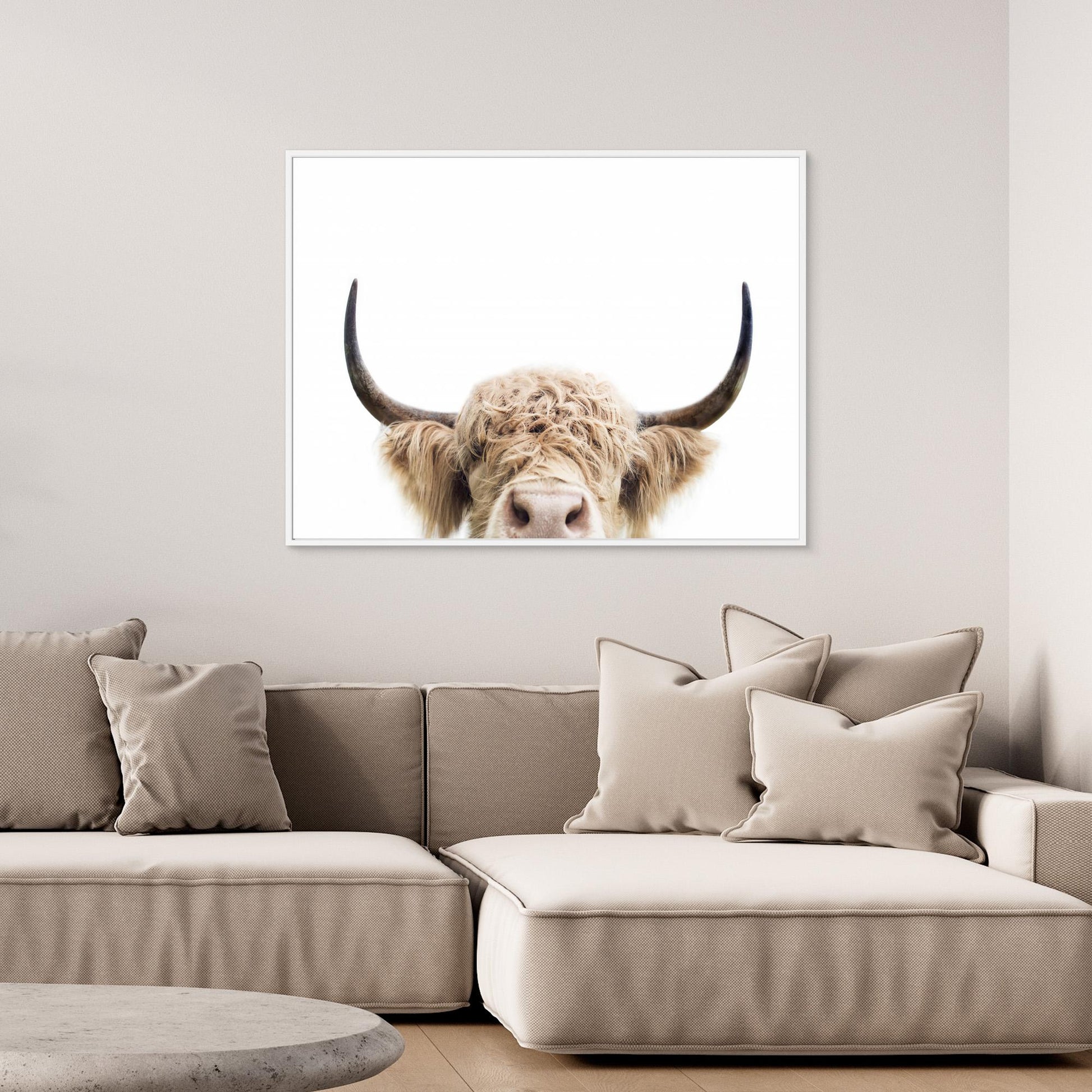 Peeking Cow by Kathrin Pienaar