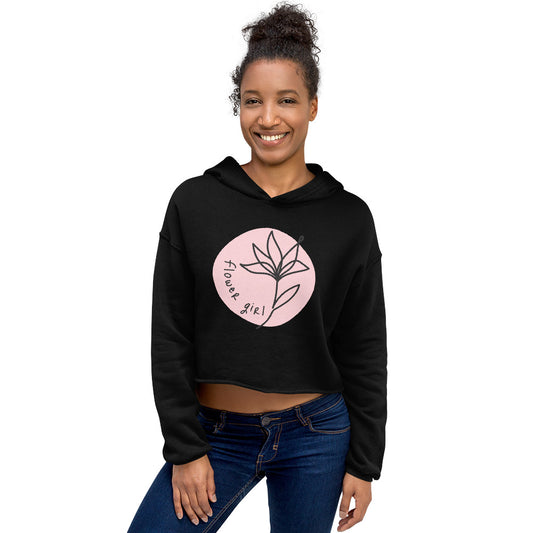 Flower Girl Crop Hoodie