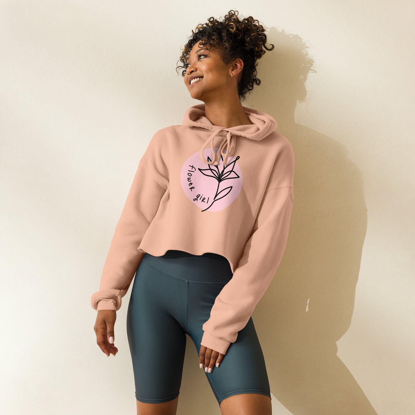 Flower Girl Crop Hoodie