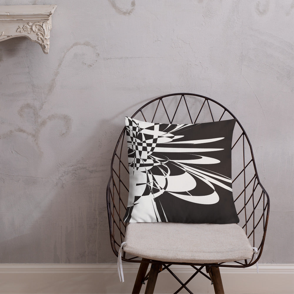 Premium Cushion Black & White focal point 1