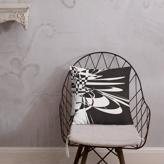 Premium Cushion Black & White focal point 1