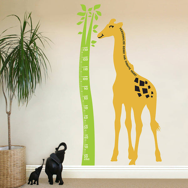 Giraffe Height Chart Wall Sticker