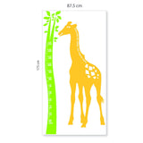 Giraffe Height Chart Wall Sticker