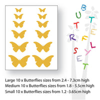 Giraffe Trees, Leaves And Butterflies Wall Stickers
