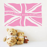 Personalised Fly The Flag Wall Sticker
