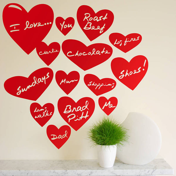 Personalised Love Heart Wall Stickers
