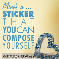 Personalised Mines A… Wall Sticker