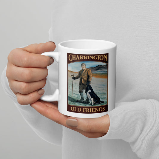 Old Friends White Glossy Mug